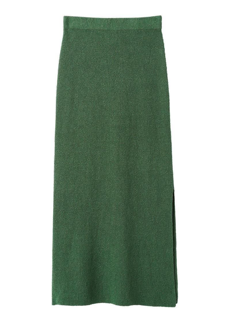 By Malene Birger - Kyara Ribbed Knit Maxi Skirt - Green - M - Moda Operandi