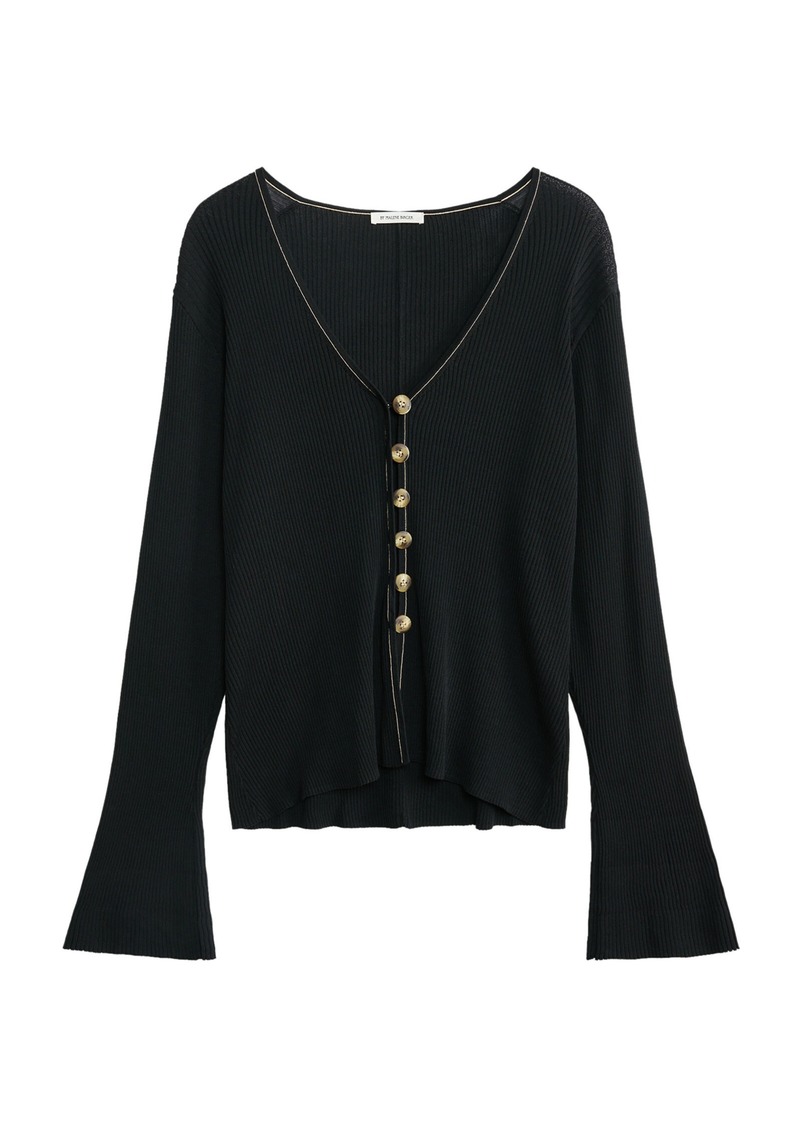 By Malene Birger - Long-Sleeve Cotton Tunic - Black - M - Moda Operandi