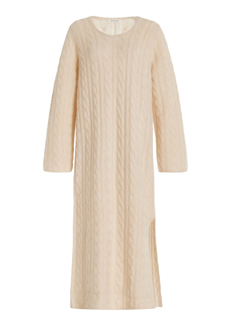 By Malene Birger -  Lovella Cable-Knit Maxi Dress - Neutral - M - Moda Operandi