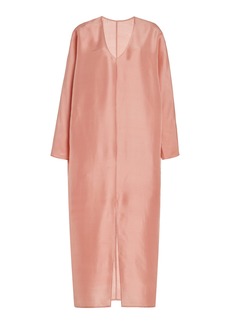 By Malene Birger - Lucine Structured Silk Maxi Dress - Light Pink - EU 32 - Moda Operandi