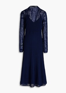 By Malene Birger - Open-back knitted midi dress - Blue - M