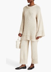 By Malene Birger - Sengh bouclé-knit cotton and linen-blend tunic - White - S