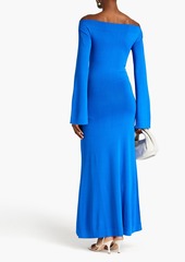 By Malene Birger - Sima off-the-shoulder knitted maxi dress - Blue - XS