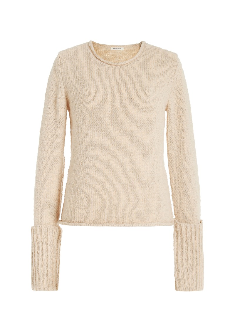 By Malene Birger - Sorena Knit Wool Sweater - Neutral - L - Moda Operandi