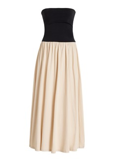 By Malene Birger - Strapless Organic Cotton Maxi Dress - Off-White - XS - Moda Operandi