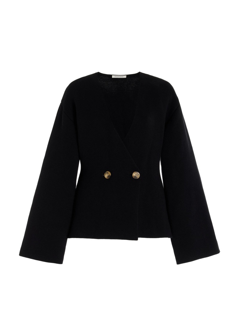 By Malene Birger - Tinley Wool-Cotton Cardigan - Black - L - Moda Operandi