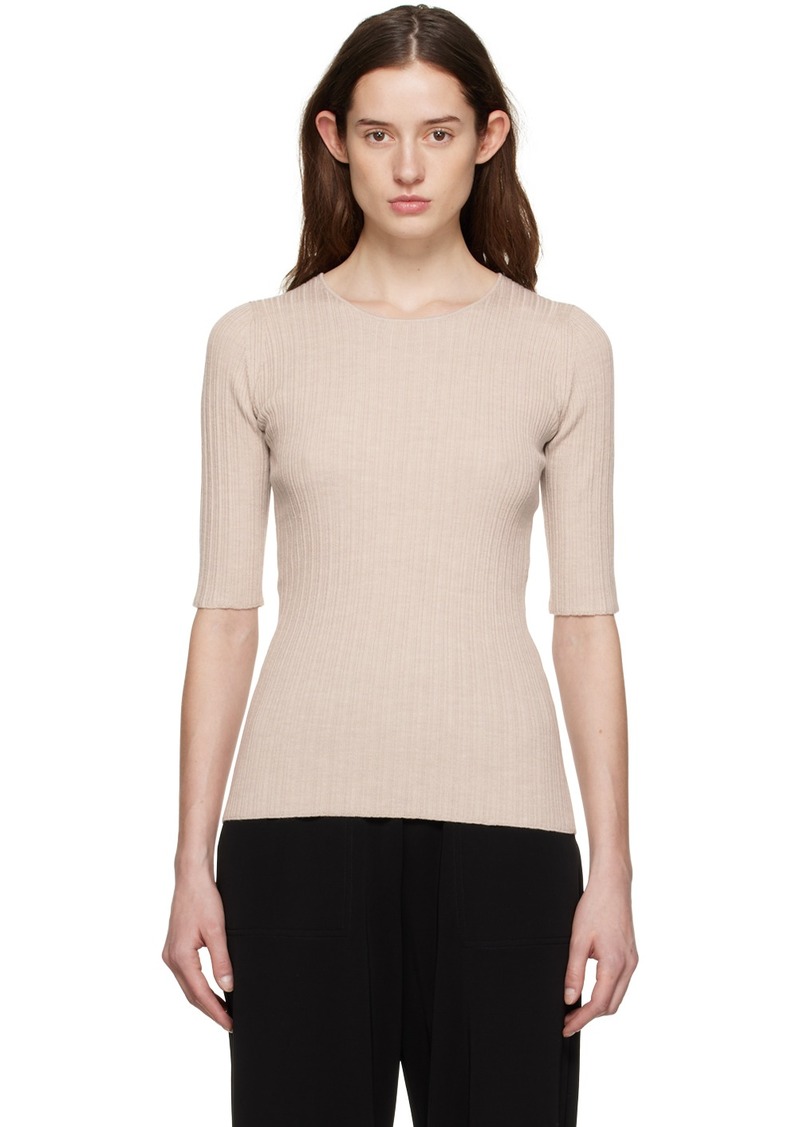 by Malene Birger Beige Blaise T-Shirt