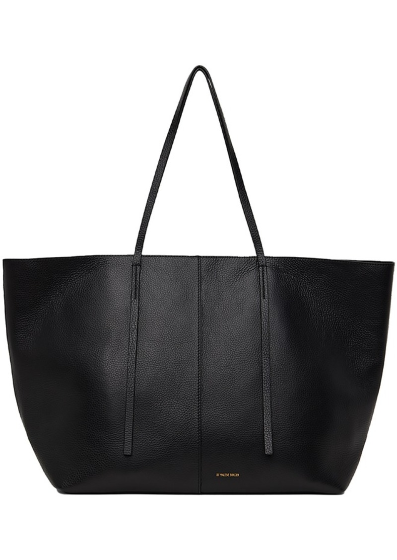 by Malene Birger Black Abilla Grainy Leather Tote