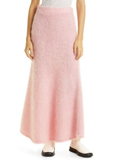 BY MALENE BIRGER Hevina Mohair Blend Knit Maxi Skirt in Bubble Pink at Nordstrom