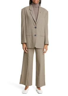 BY MALENE BIRGER Rosettan Two-Button Blazer in Graphic Forest at Nordstrom