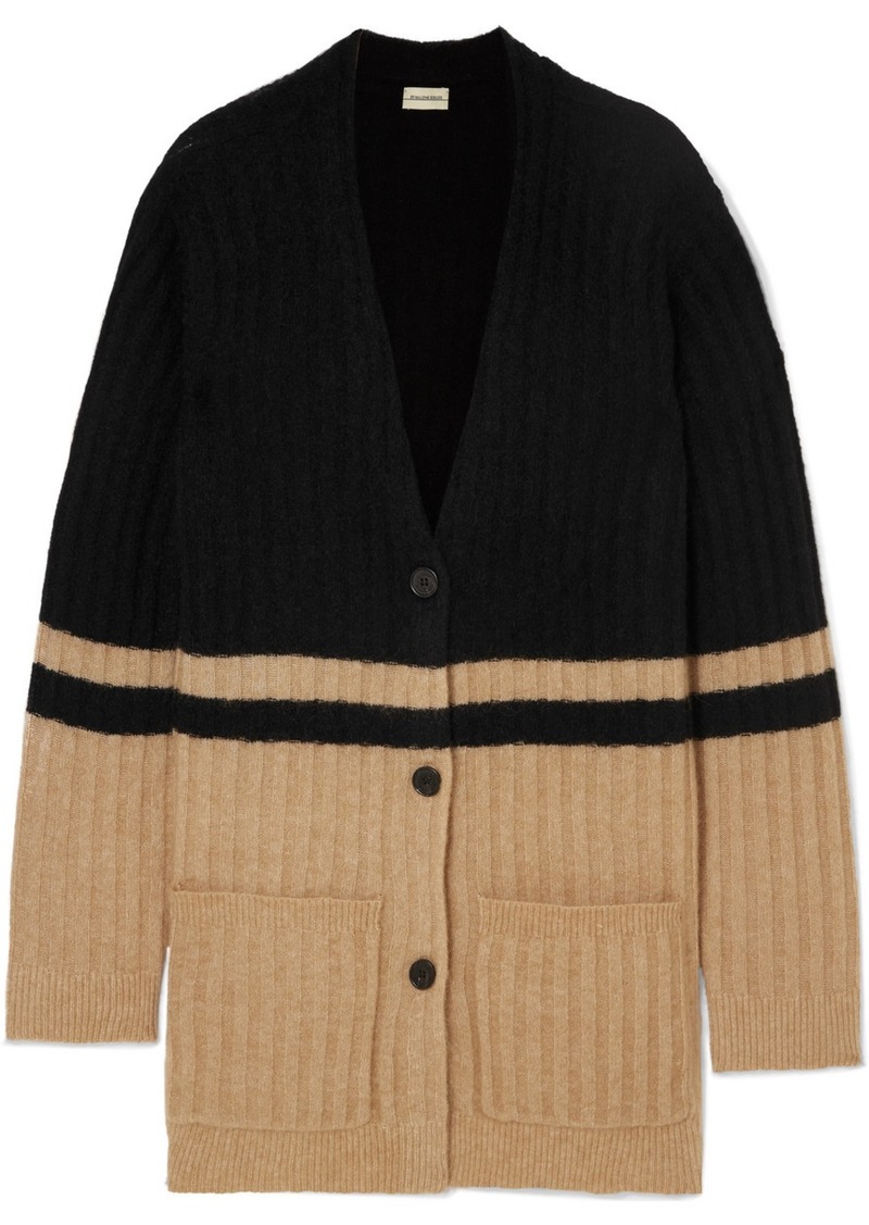 By Malene Birger Congoe Striped Knitted Cardigan