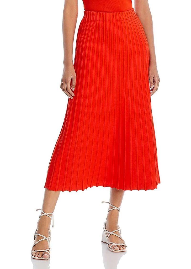 By Malene Birger Idris Womens Ribbed Viscose A-Line Skirt