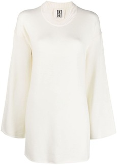 By Malene Birger rolled-trim knitted jumper