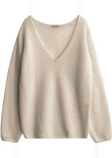 By Malene Birger V-Neck Sweater In Cream