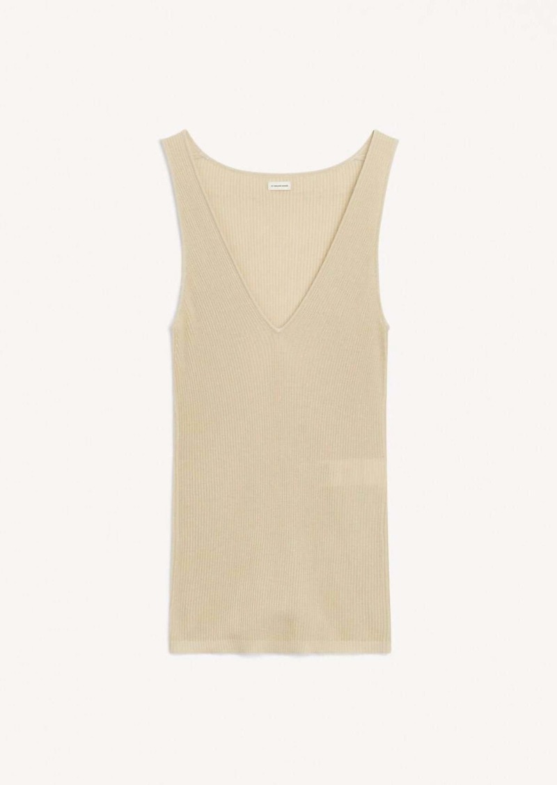 By Malene Birger Women's Rory Ribbed-Knit Top In Wood