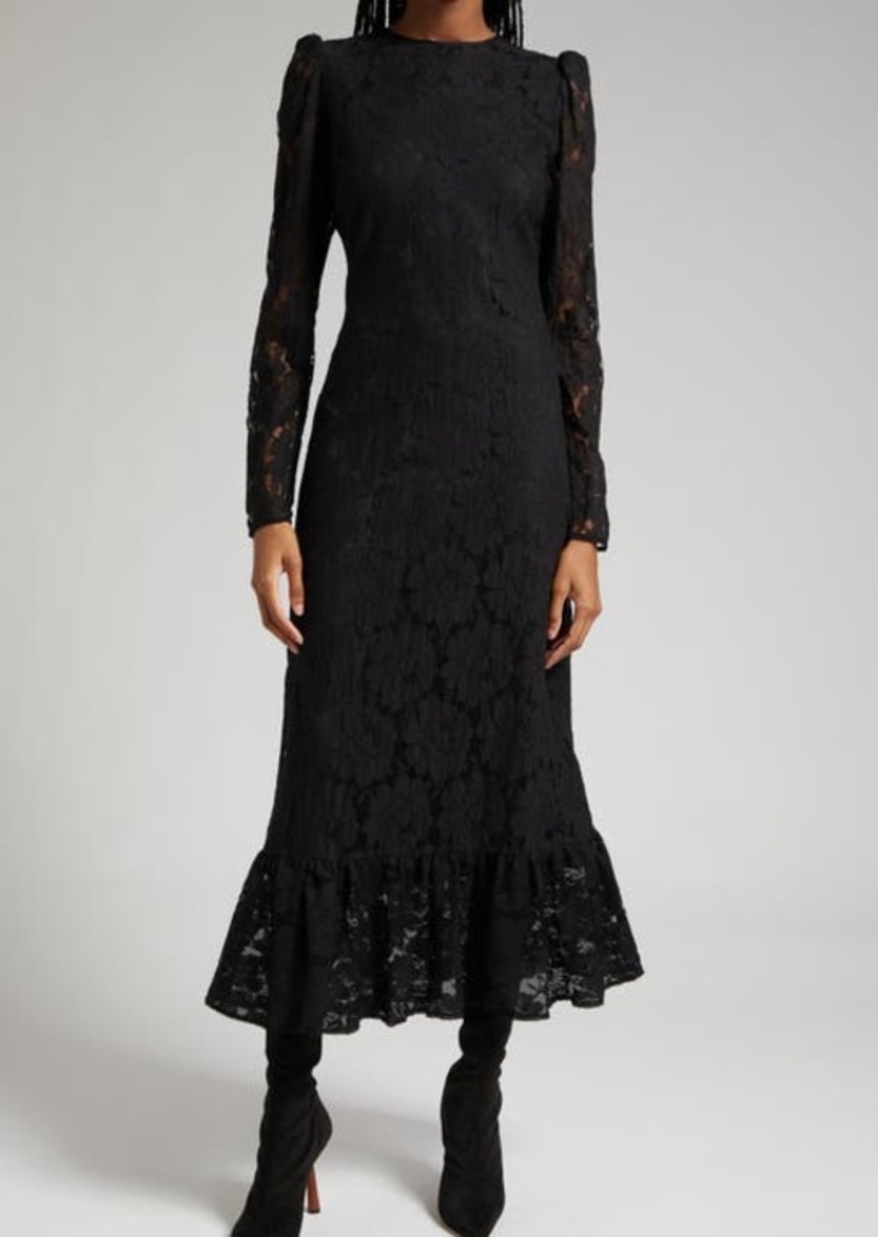 byTiMo Long Sleeve Cotton Blend Lace Dress