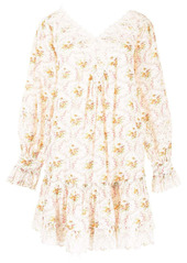 byTiMo floral-print V-neck mini dress