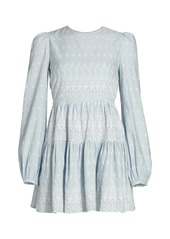 byTiMo Long Sleeve Linen Mini Dress