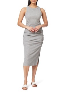 C & C California Frances Cotton Blend Rib Body-Con Dress in Med Grey Heather at Nordstrom