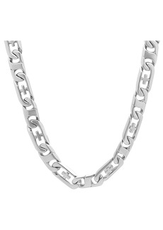 C&C California Macy's Men's Curb Link Chain Necklace in Stainless Steel