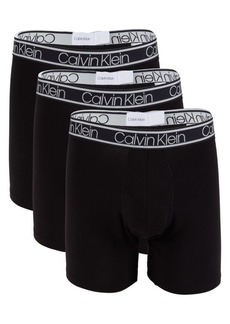 Calvin Klein 3-Pack Logo Supima Cotton Blend Boxer Briefs