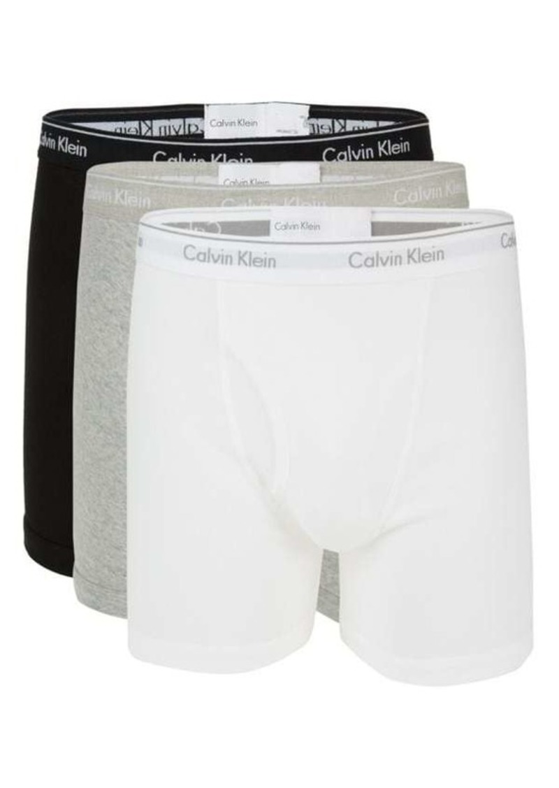 Calvin Klein 3-Pack Logo Cotton Boxer Briefs