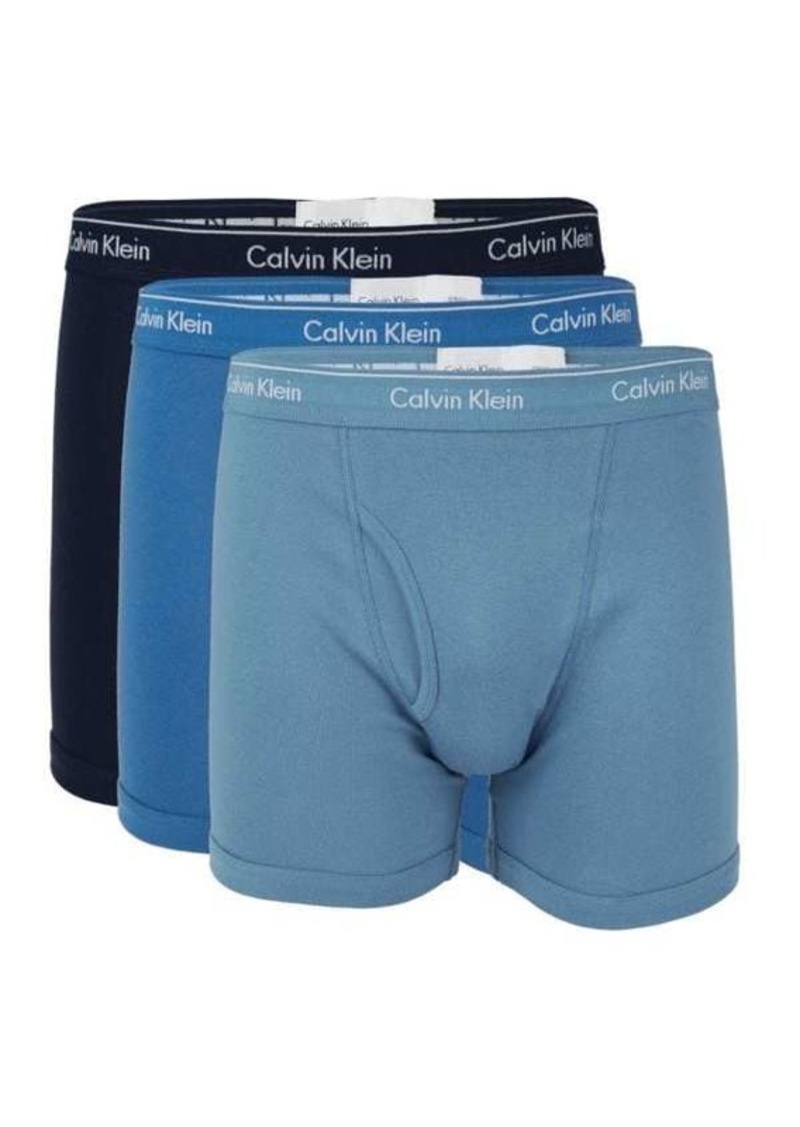 Calvin Klein 3-Pack Logo Cotton Boxer Briefs