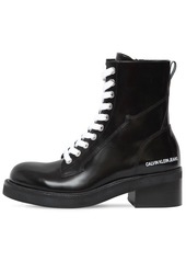Calvin Klein 50mm Ebba Brushed Leather Ankle Boots