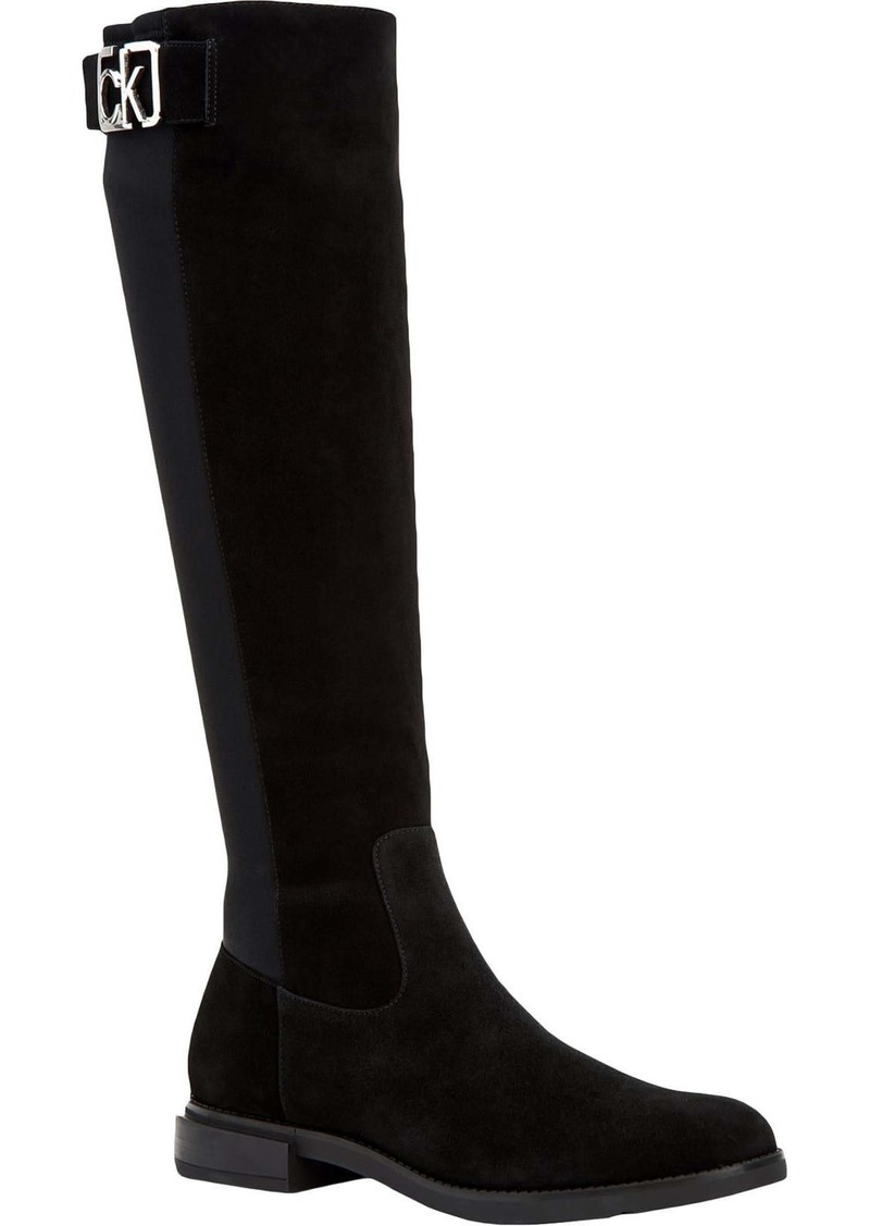 Calvin Klein Ada Womens Leather Tall Knee-High Boots