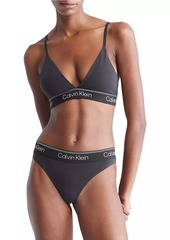 Calvin Klein Athletic Lightly-Lined Triangle Bralette