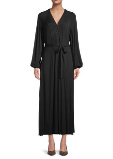 Calvin Klein ​Belted Bishop-Sleeve Dress