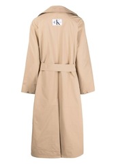 Calvin Klein belted gabardine trench coat