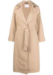 Calvin Klein belted gabardine trench coat