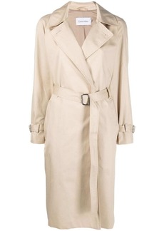 Calvin Klein belted-waist trench coat