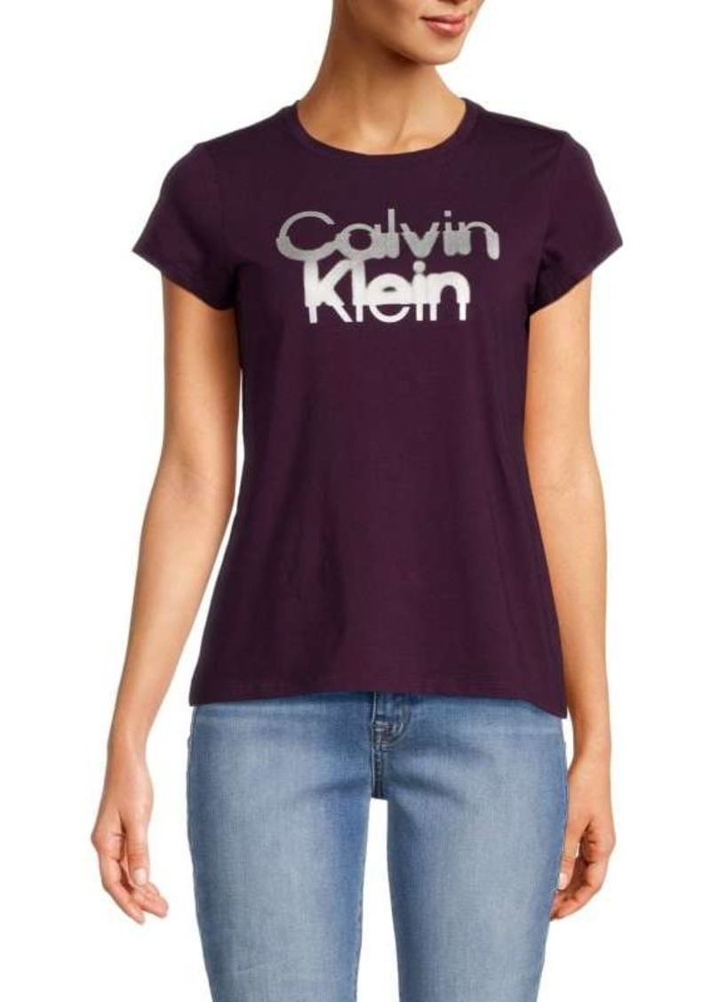 Calvin Klein Blurred Logo Graphic Tee