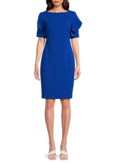 Calvin Klein Boatneck Sheath Dress