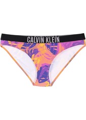 Calvin Klein botanical-print logo-waist bikini briefs