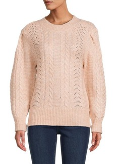 Calvin Klein Cable Knit Wool Blend Sweater