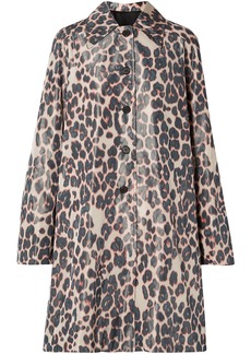 Calvin Klein - Leopard-print taffeta coat - Animal print - IT 46