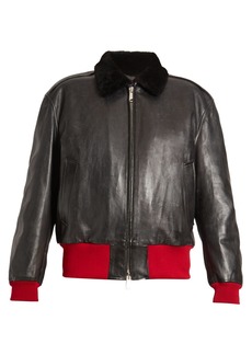 calvin klein 205w39nyc leather jacket