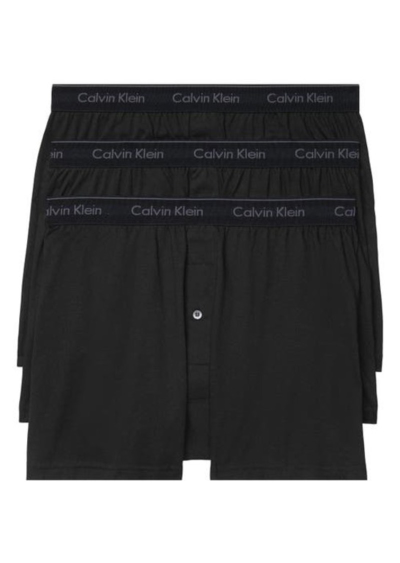 Calvin Klein 3-Pack Knit Cotton Boxers