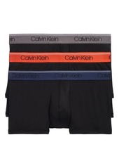 Calvin Klein 3-Pack Low Rise Microfiber Stretch Trunks