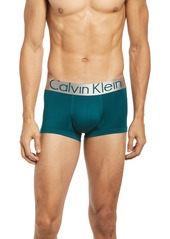 Calvin Klein 3-Pack Low Rise Trunks in Green/ivory/grey at Nordstrom