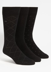 Calvin Klein 3-Pack Patterned Dress Socks