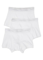 Calvin Klein Classics 3-Pack Cotton Trunks in White at Nordstrom