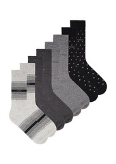 Calvin Klein 4 Pack Combed Cotton Dress Crew Socks