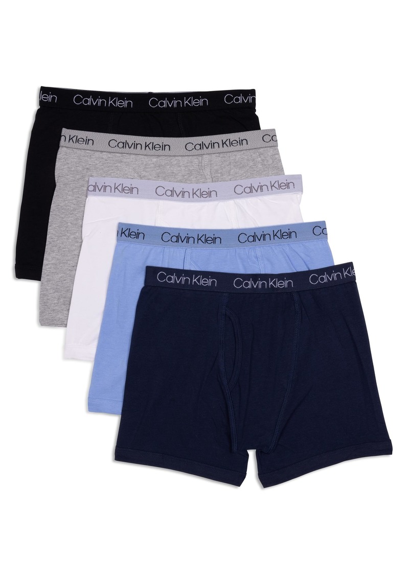 Calvin Klein CalvinKleinBoysLittle Modern Cotton Boxer Briefs 5 PackFall Basic Pk