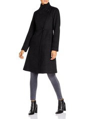Calvin Klein Asymmetric Wool-Blend Coat 