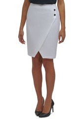 Calvin Klein Asymmetrical-Hem Pencil Skirt