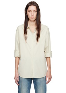 Calvin Klein Beige Halo Cotton Poplin Shirt